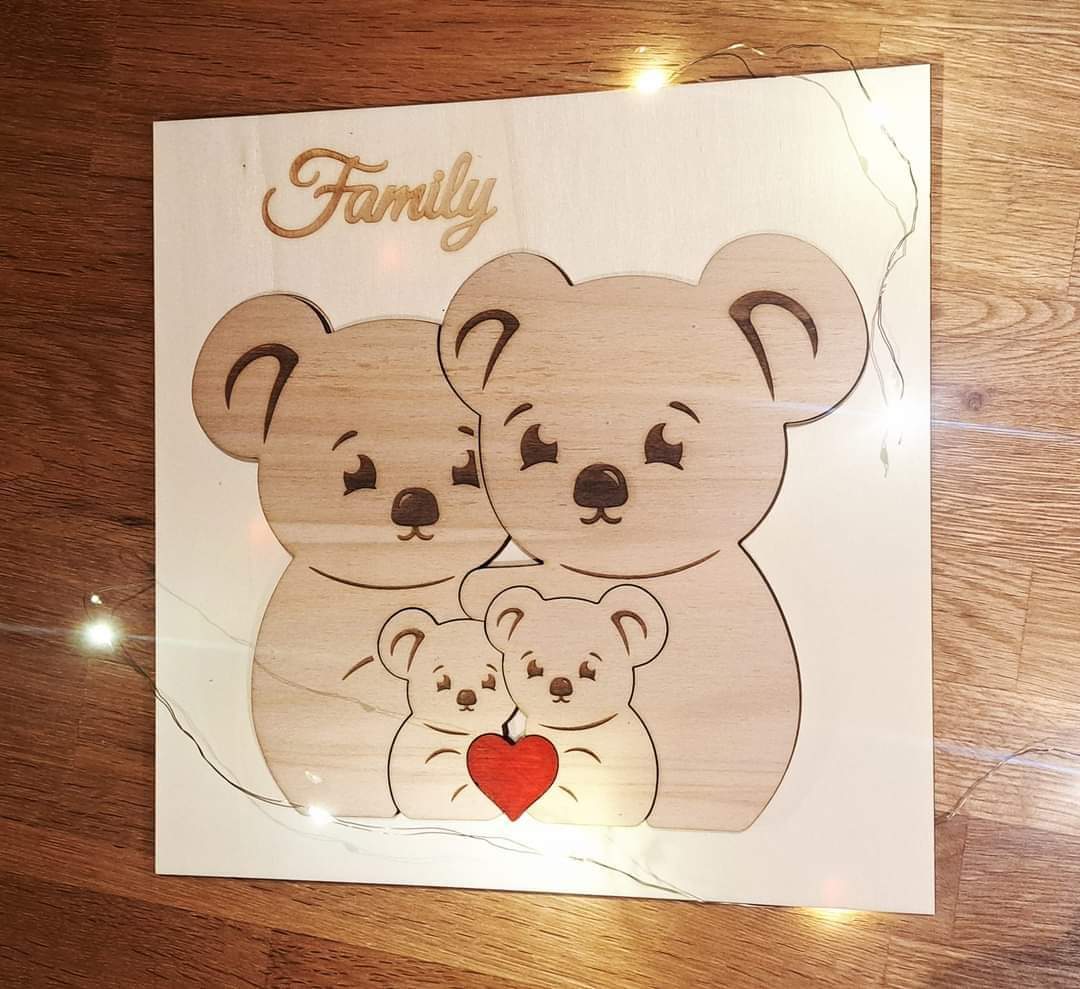 QUADRETTO KOALA FAMILY